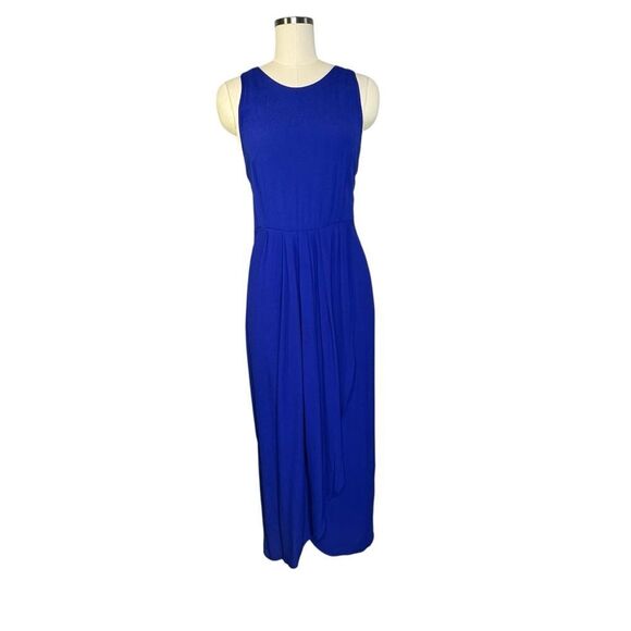Yumi Kim So Social Royal Blue Sleeveless Midi Tulip Dress | Size L - Picture 5 of 12